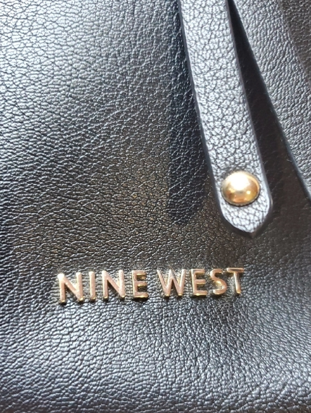 Nine West Black Crossbody with Gold Chain Accent - Picture 2 of 12